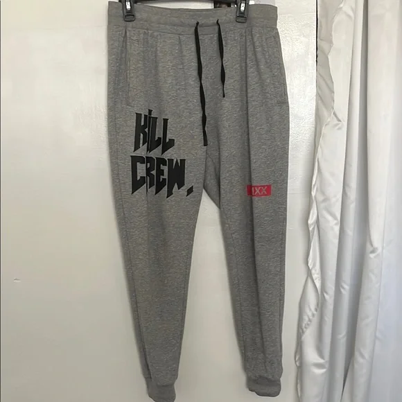 Kill Crew Gray Men's Jogger Pants - Picture 1 of 6